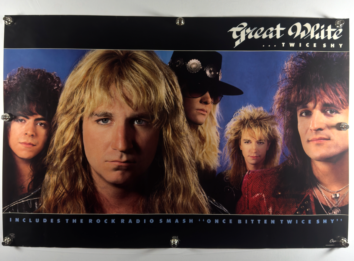 Great White (1989) - Original Music Promo Poster - 36 x 24 - Rolled SS