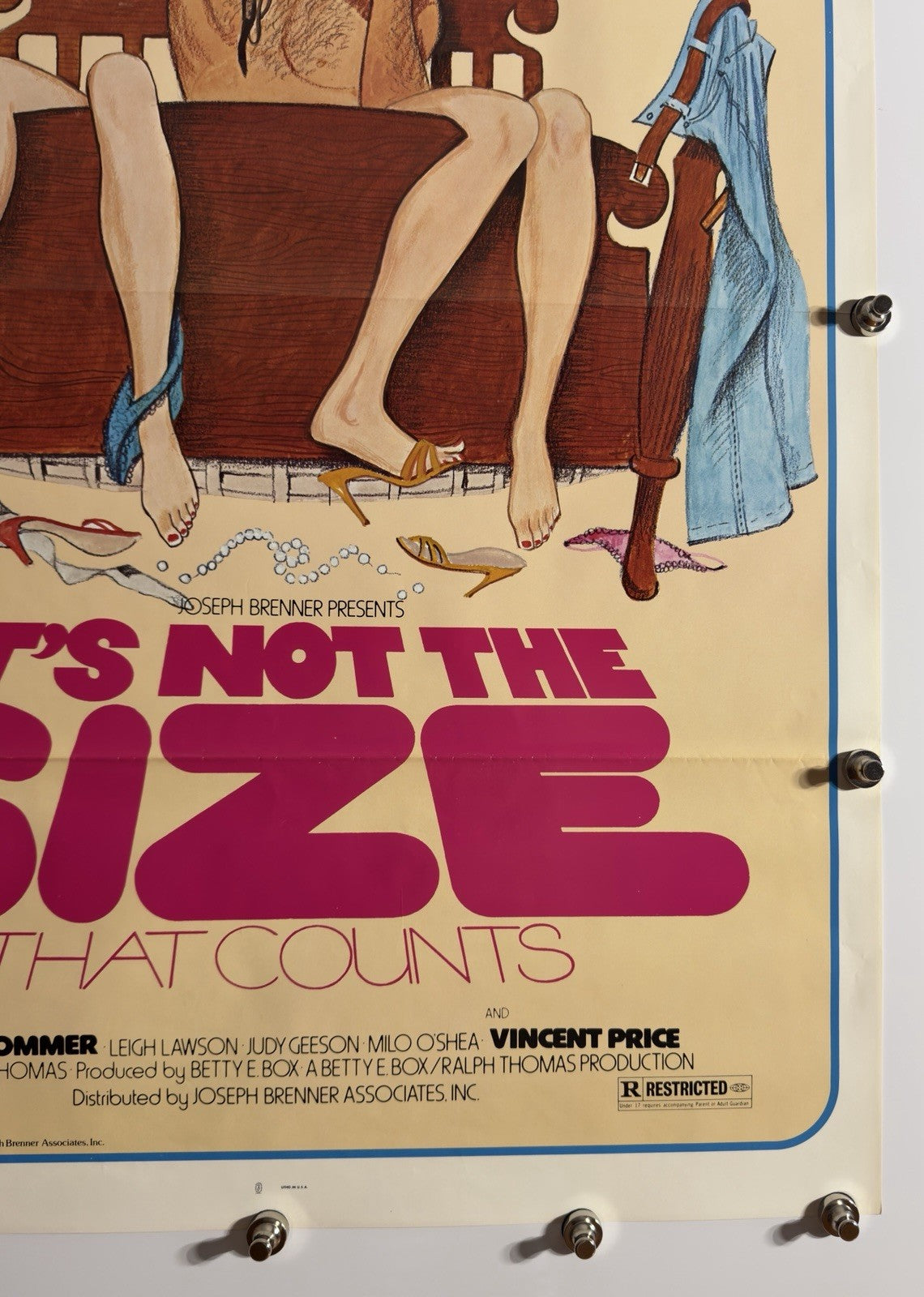 It's Not the Size That Counts - Original Movie Poster - 1974 - Rolled SS