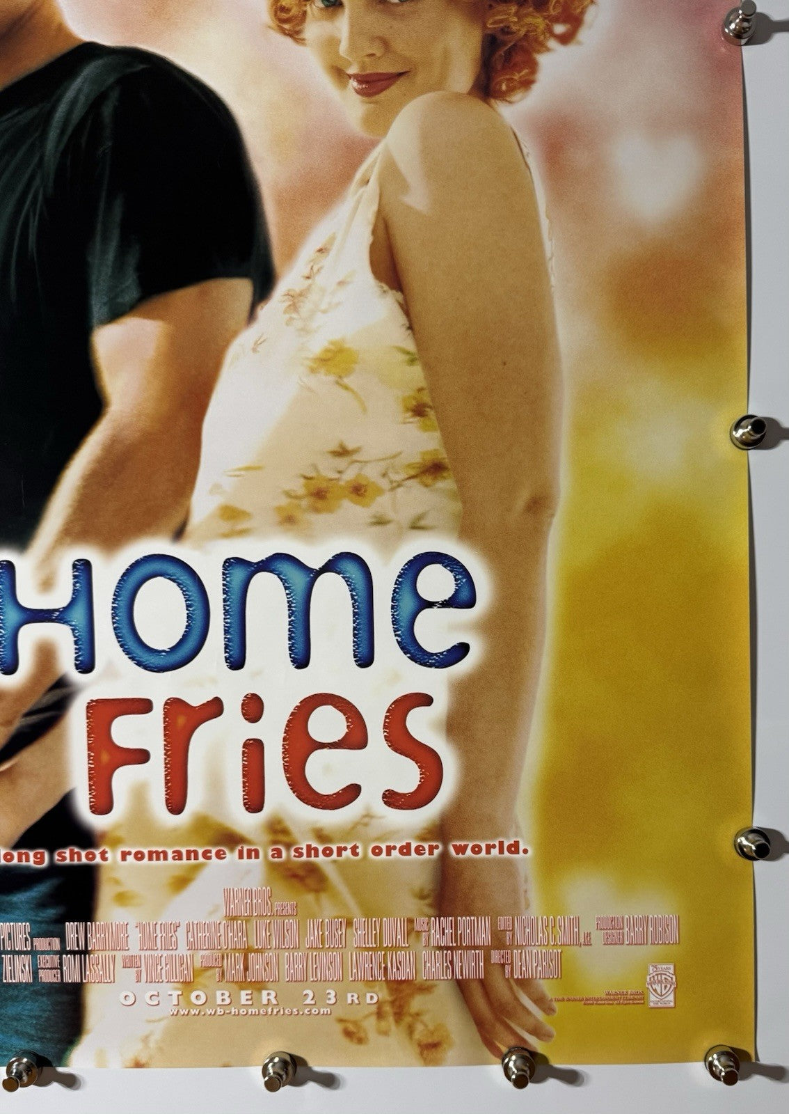 HOME FRIES 1998 Original Movie Poster 27x40 DS Rolled Drew Barrymore - Joe's Geek VLT