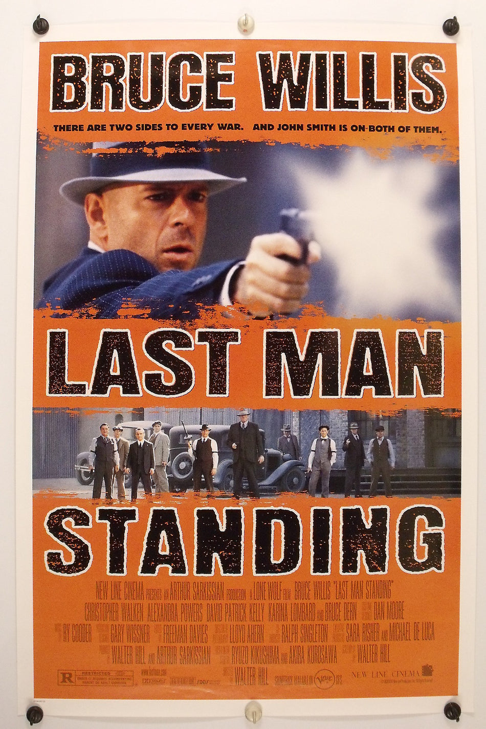 LAST MAN STANDING 1996 Original Movie Poster 27x41 SS Bruce Willis - Joe's Geek VLT
