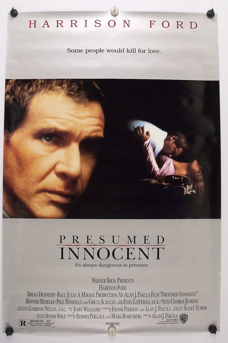 PRESUMED INNOCENT 1990 Original Movie Poster 27x40 SS Rolled Harrison Ford - Joe's Geek VLT