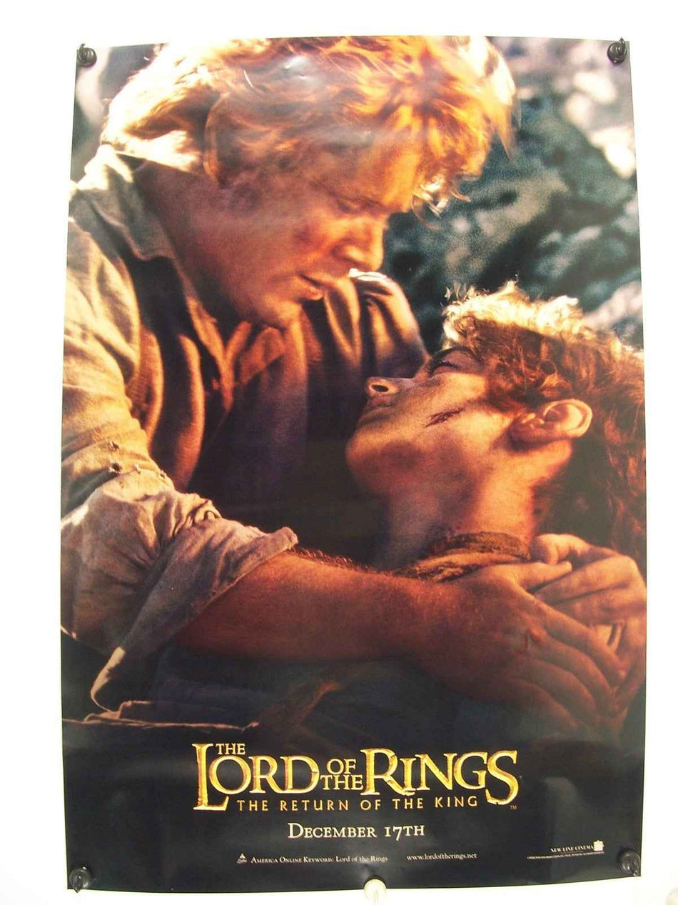 LORD OF THE RINGS: THE RETURN OF THE KING 2003 Original Movie Poster 27x40 DS Rolled Sam & Frodo Elijah Wood - Joe's Geek VLT
