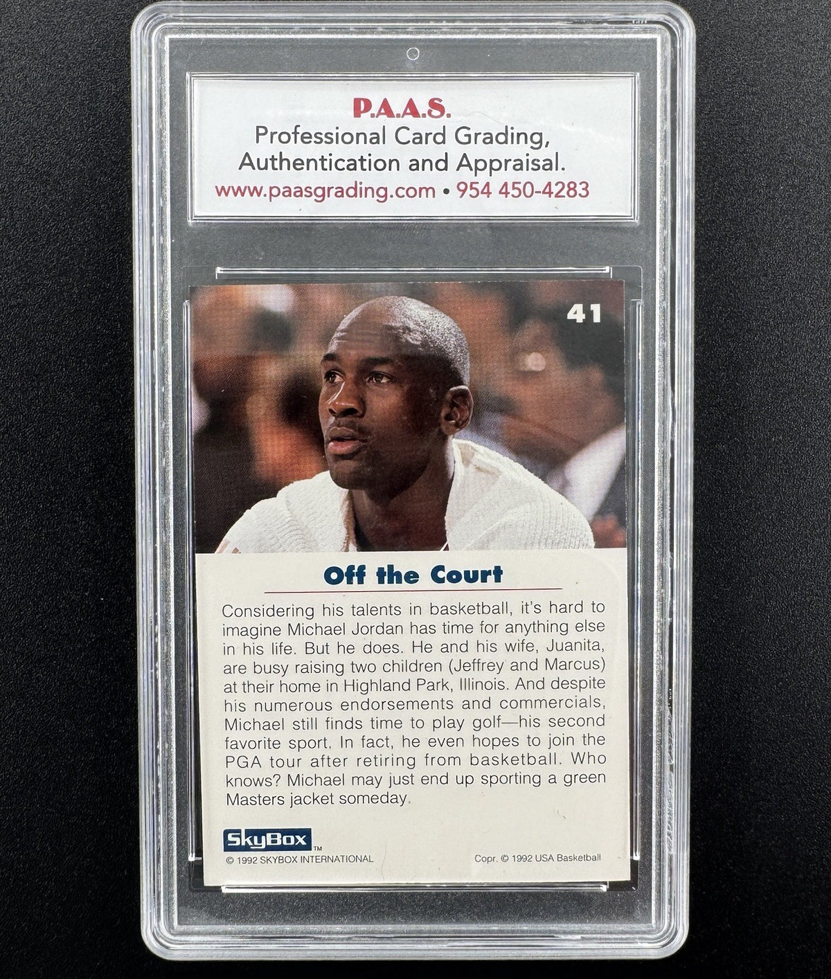 1992 Skybox USA - Michael Jordan #41