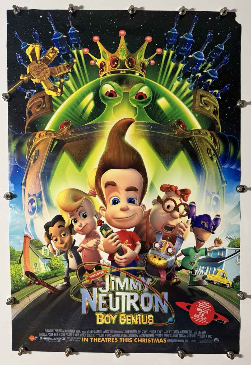 JIMMY NEUTRON: BOY GENIUS 2001 Original Movie Poster 27x40 DS Rolled Style B Patrick Stewart - Joe's Geek VLT