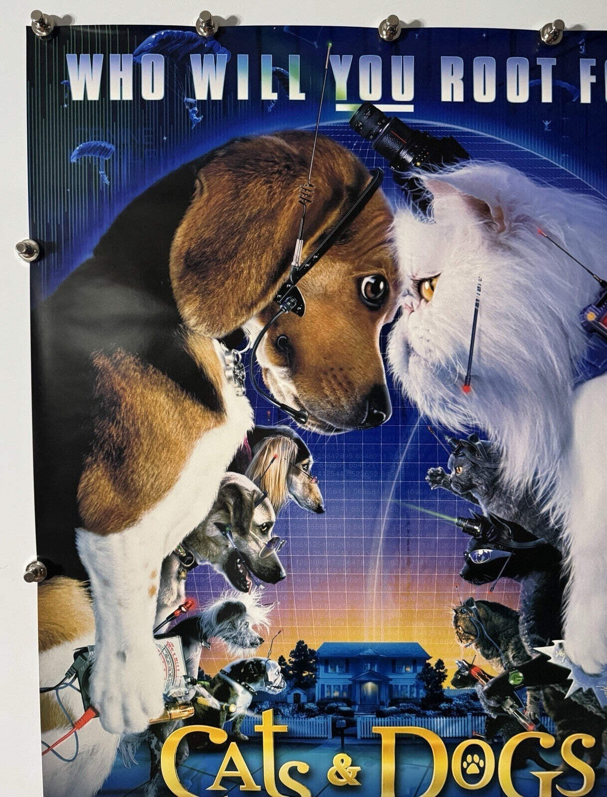 Cats & Dogs - Original Movie Poster - 2001 - Rolled DS