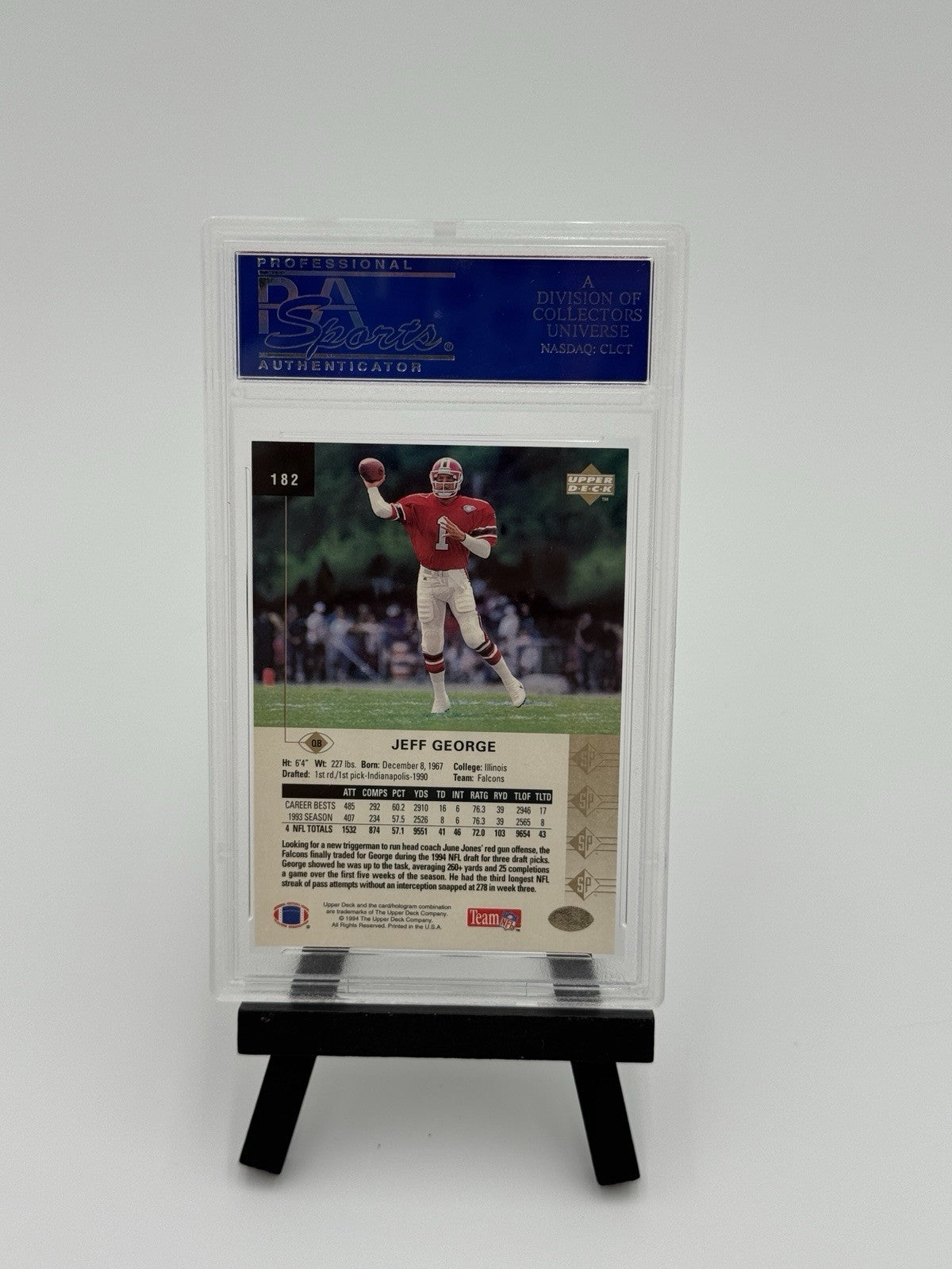 1994 SP - Jeff George #182 PSA 9 MINT