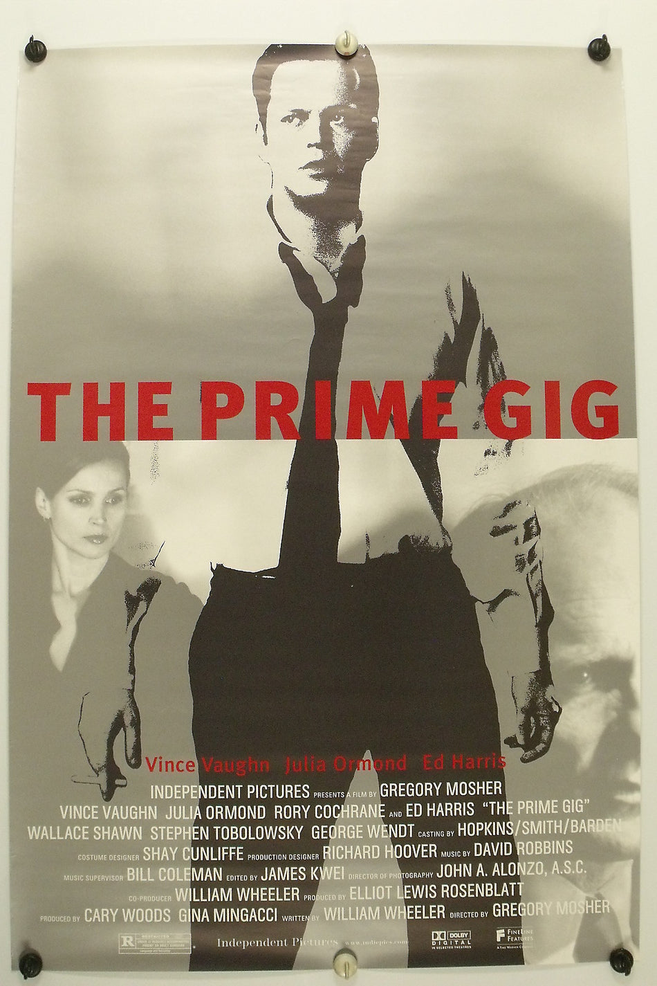 THE PRIME GIG 2000 Original Movie Poster 27x40 SS Rolled Vince Vaughn