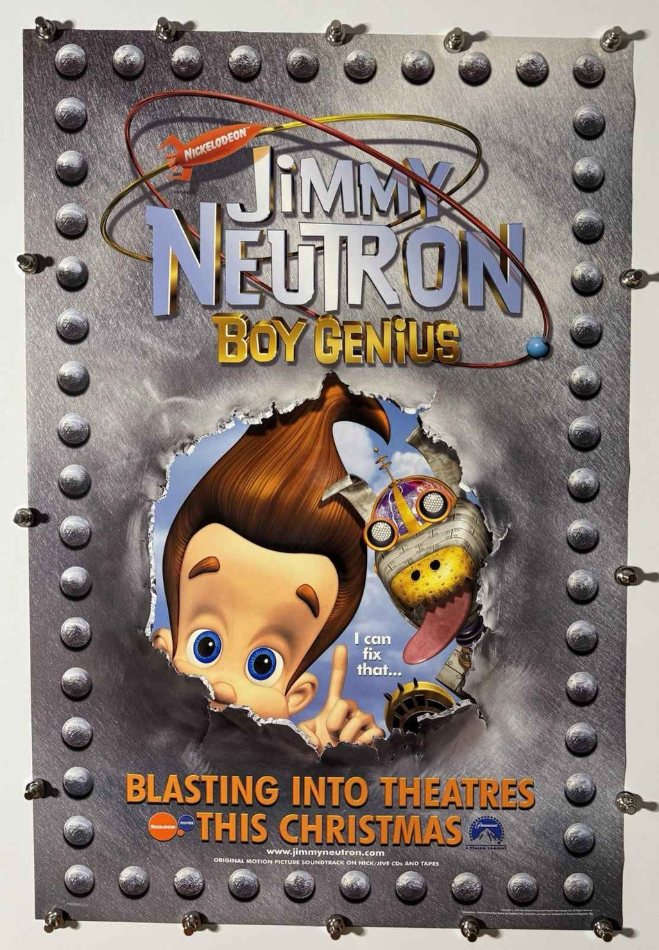 JIMMY NEUTRON: BOY GENIUS 2001 Original Movie Poster 27x40 DS Rolled Style A Patrick Stewart - Joe's Geek VLT
