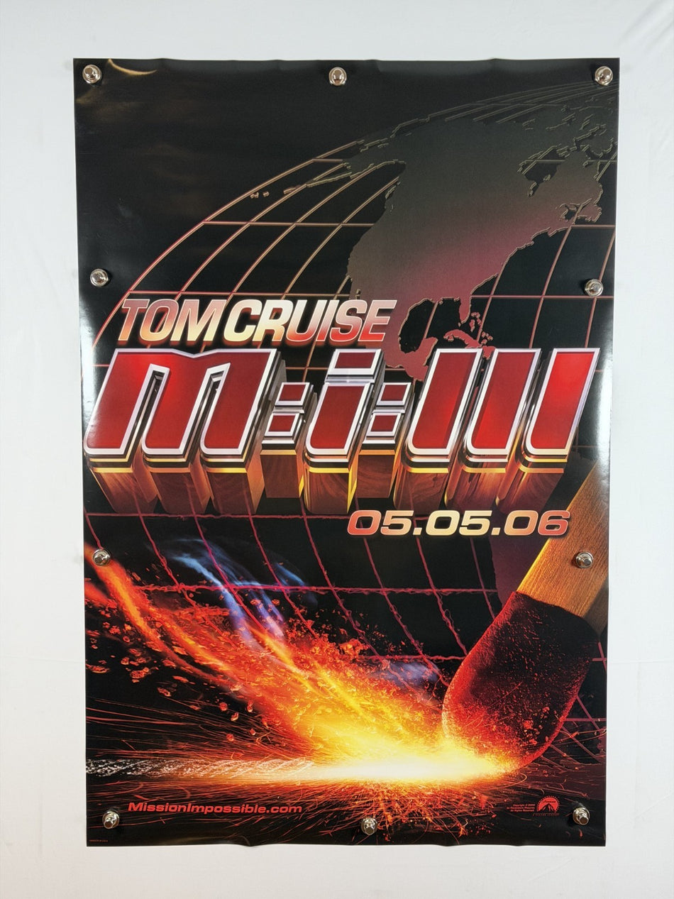 MISSION: IMPOSSIBLE III 2006 Original Movie Poster 27x40 DS Rolled (A) Tom Cruise - Joe's Geek VLT