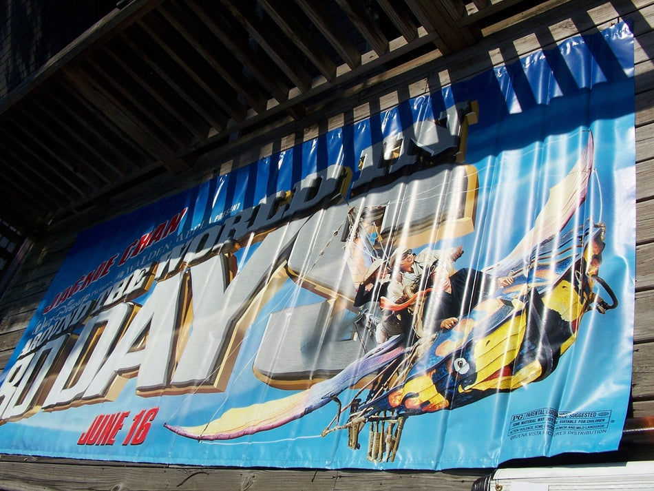 AROUND THE WORLD IN 80 DAYS 2004 Original Banner 120"x60" DS Jackie Chan