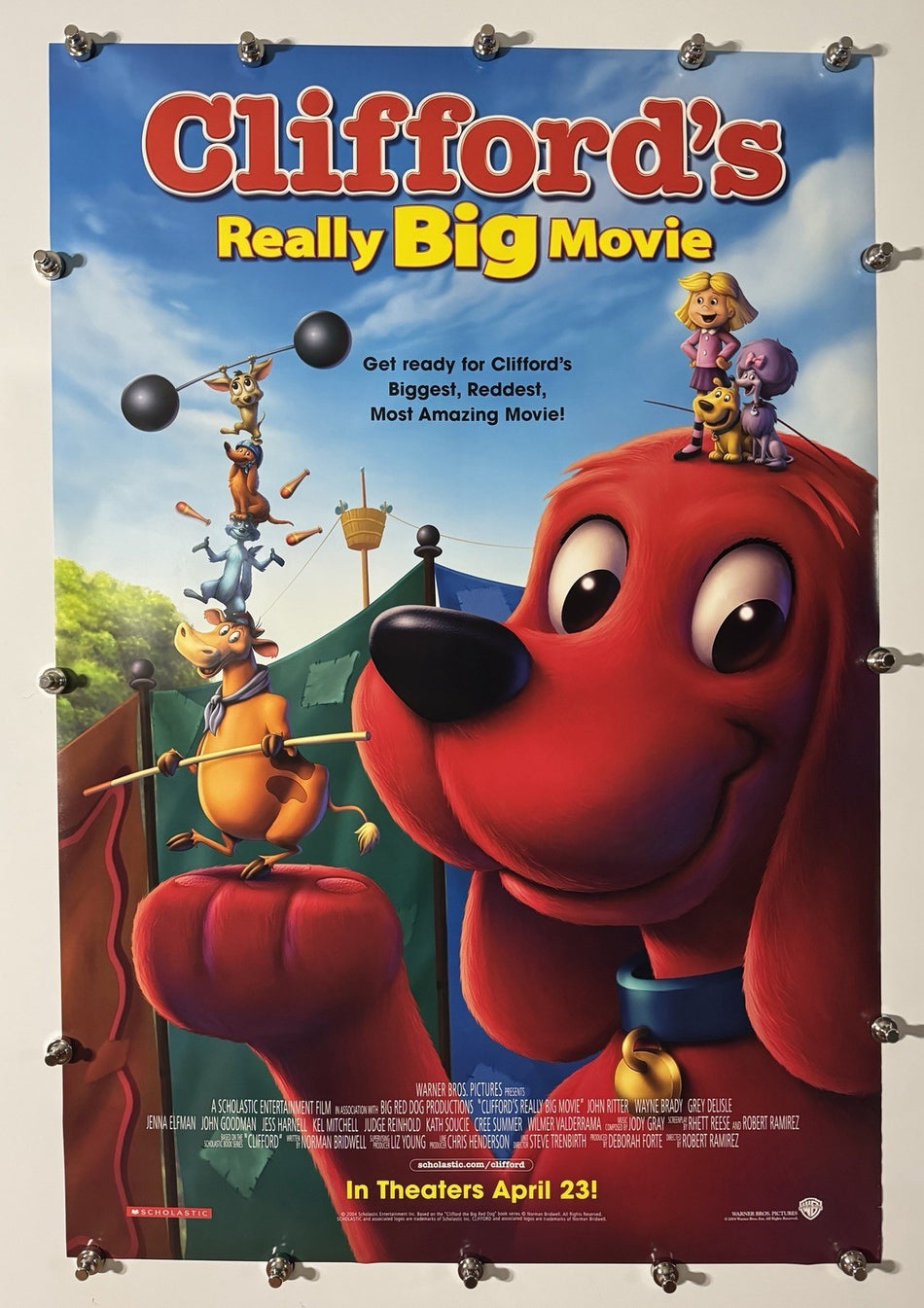CLIFFORD'S REALLY BIG MOVIE 2004 Original Movie Poster 27x40 DS Rolled Clifford - Joe's Geek VLT