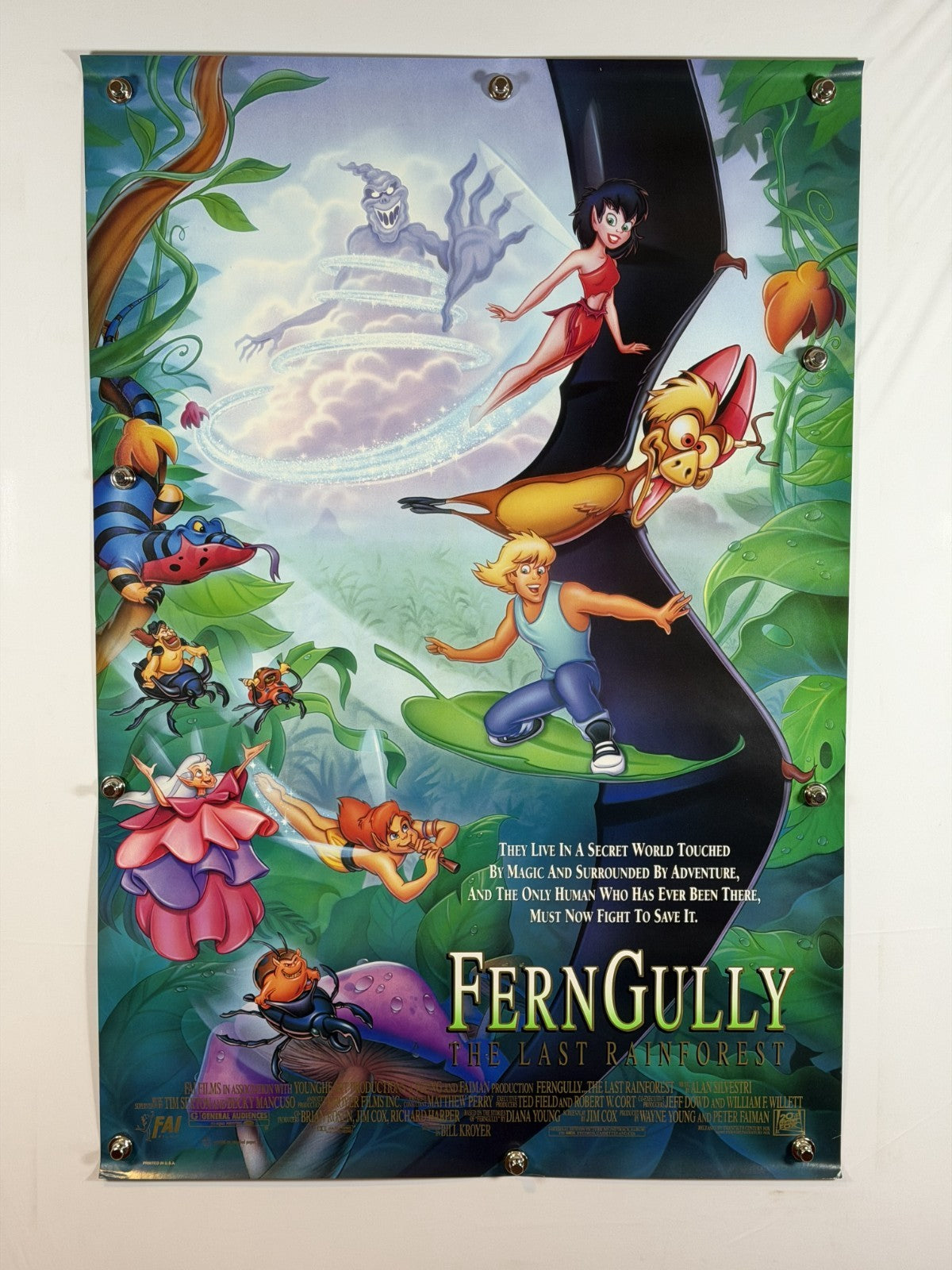 Fern Gully: The Last Rainforest (1992) - Original Movie Poster - Rolled DS