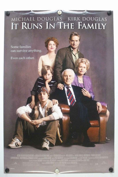 IT RUNS IN THE FAMILY 2003 Original Movie Poster 27x40 DS Rolled Douglas