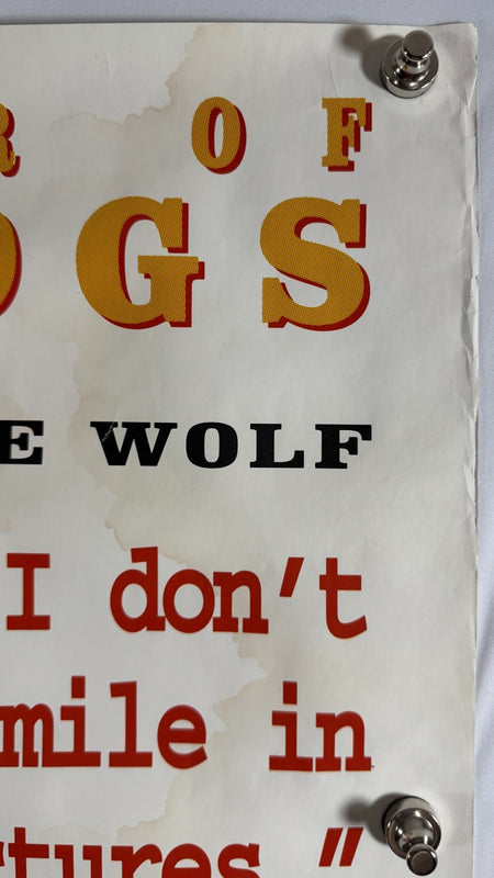Pulp Fiction “The Wolf” 40x60 Poster Harvey Keitel Oct 21 Cannes Winner Tarantin