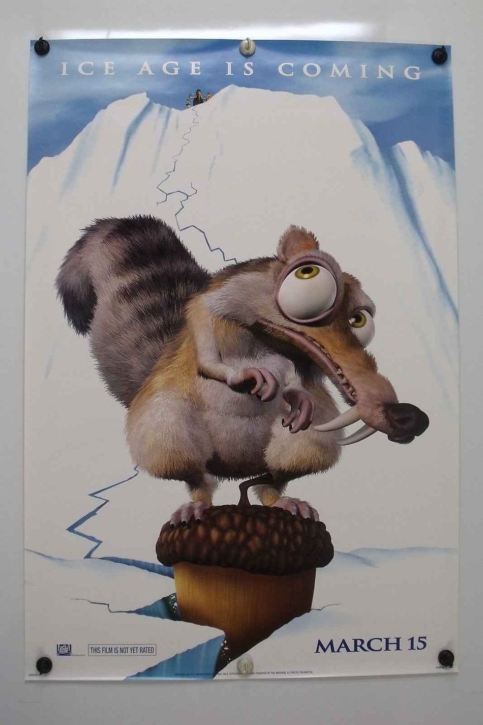 ICE AGE 2002 Original Movie Poster 27x40 SS Rolled Advance Denis Leary - Joe's Geek VLT