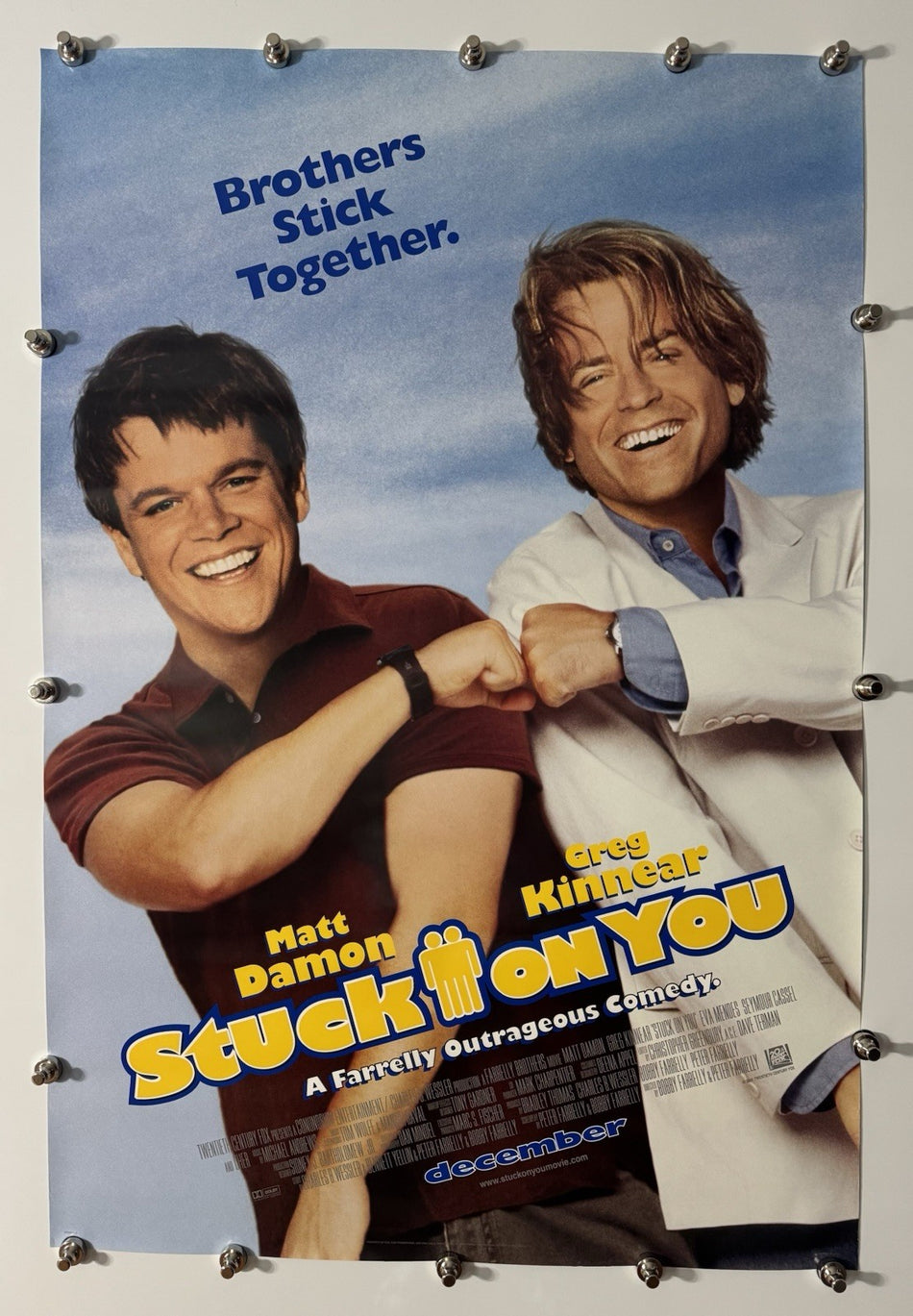 STUCK ON YOU 2003 Original Movie Poster 27x40 DS Rolled Matt Damon - Joe's Geek VLT