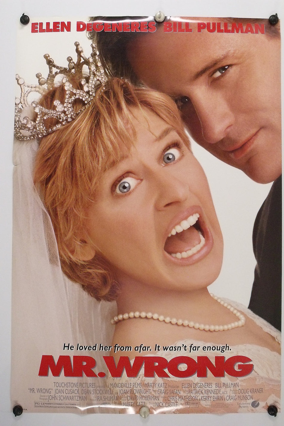 MR. WRONG 1996 Original Movie Poster 27x40 DS Rolled Ellen DeGeneres - Joe's Geek VLT