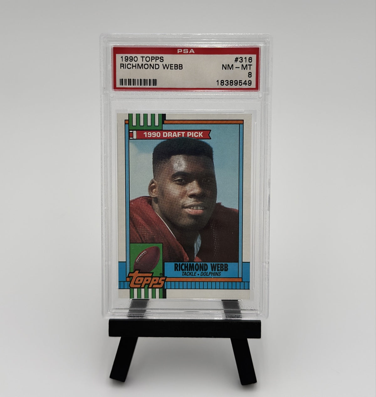 1990 Topps - Richmond Webb #316 (RC) PSA 8