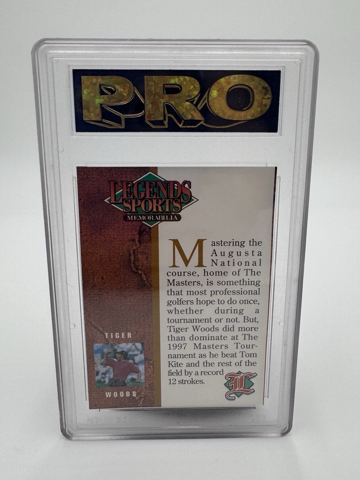 1997 LEGENDS SPORTS #NNO TIGER WOODS MASTERS TOURNAMENT  Vol.9 No.4 Gem MT 10