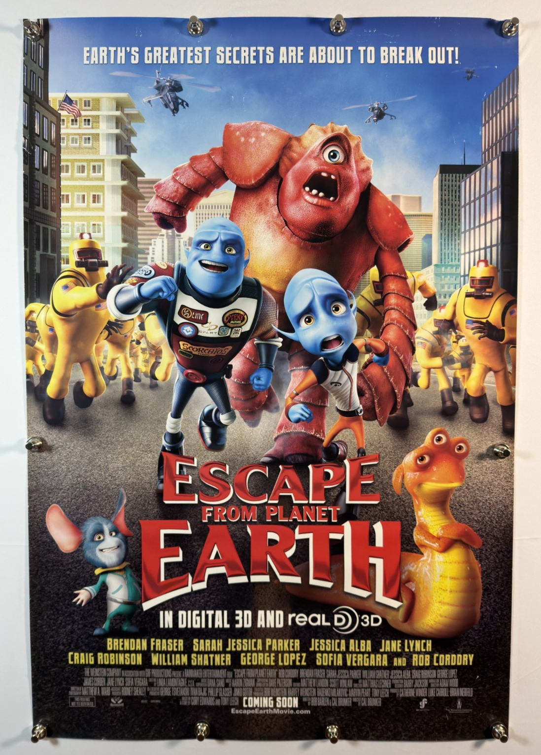 Escape from Planet Earth (2013) -  Original Movie Poster - 27 x 40 - Rolled DS