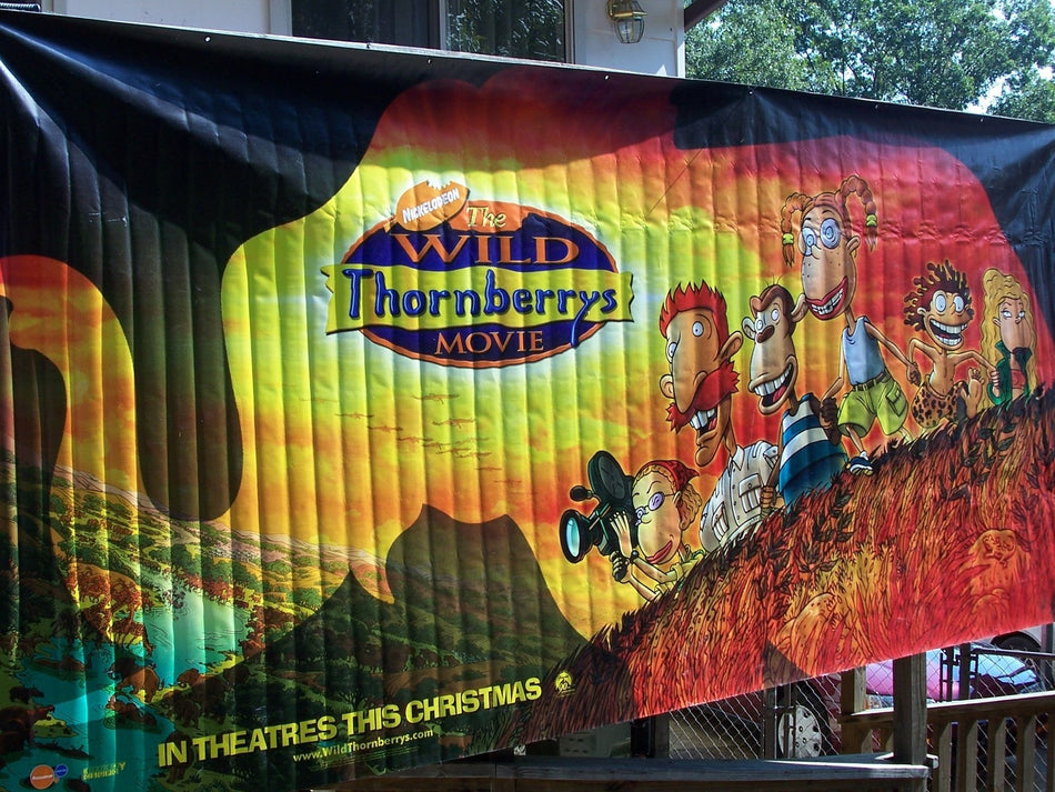 THE WILD THORNBERRYS MOVIE 2002 Original Movie Banner 14x6 DS Flea