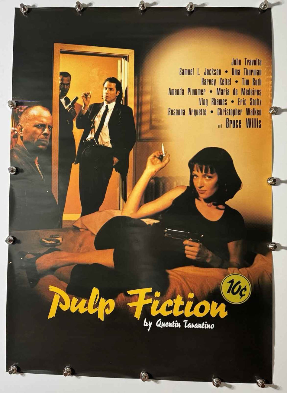 PULP FICTION 1994 Movie Poster 27x40 SS Rolled Reprint John Travolta - Joe's Geek VLT