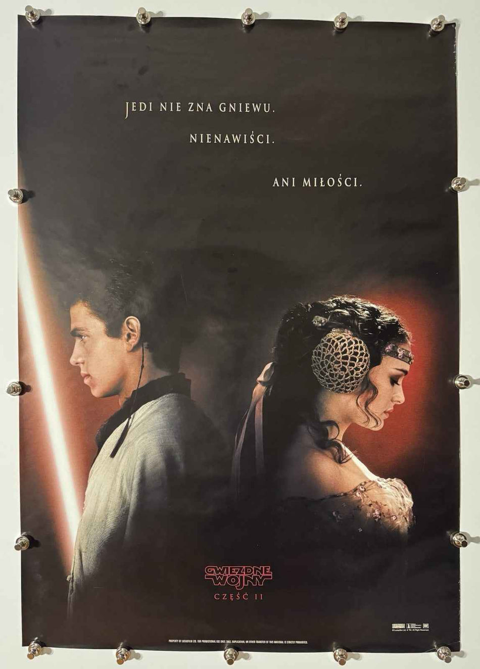 STAR WARS: EPISODE II – ATTACK OF THE CLONES 2002 Original Movie Poster 27x40 SS Rolled Style B Hayden Christensen - Joe's Geek VLT
