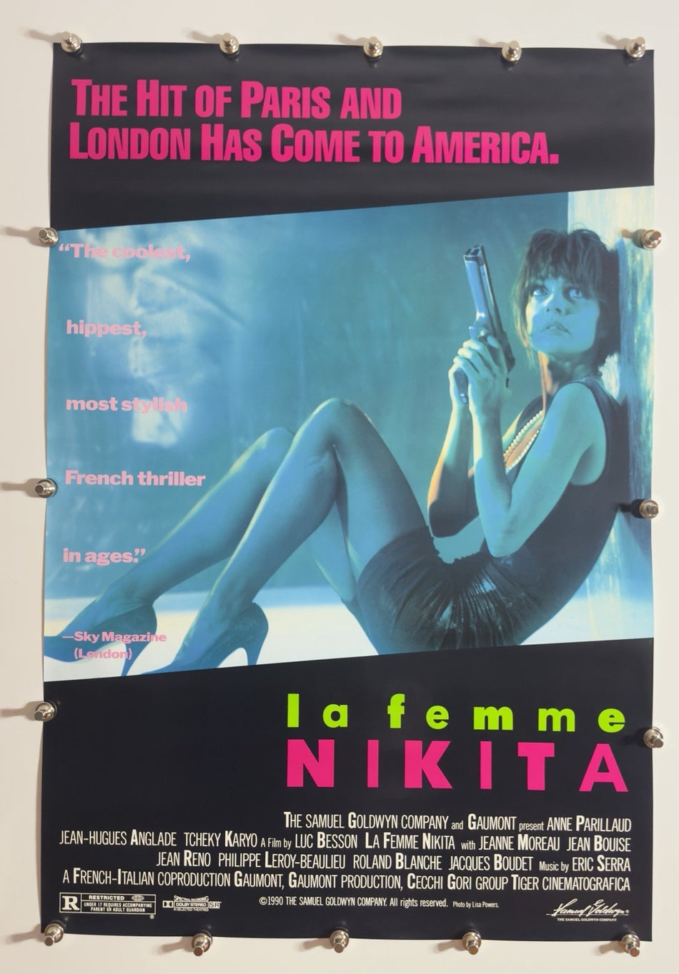La Femme Nikita 1990 Original Movie Poster 27x40 SS Rolled Anne Parillaud Luc Besson - Joe's Geek VLT