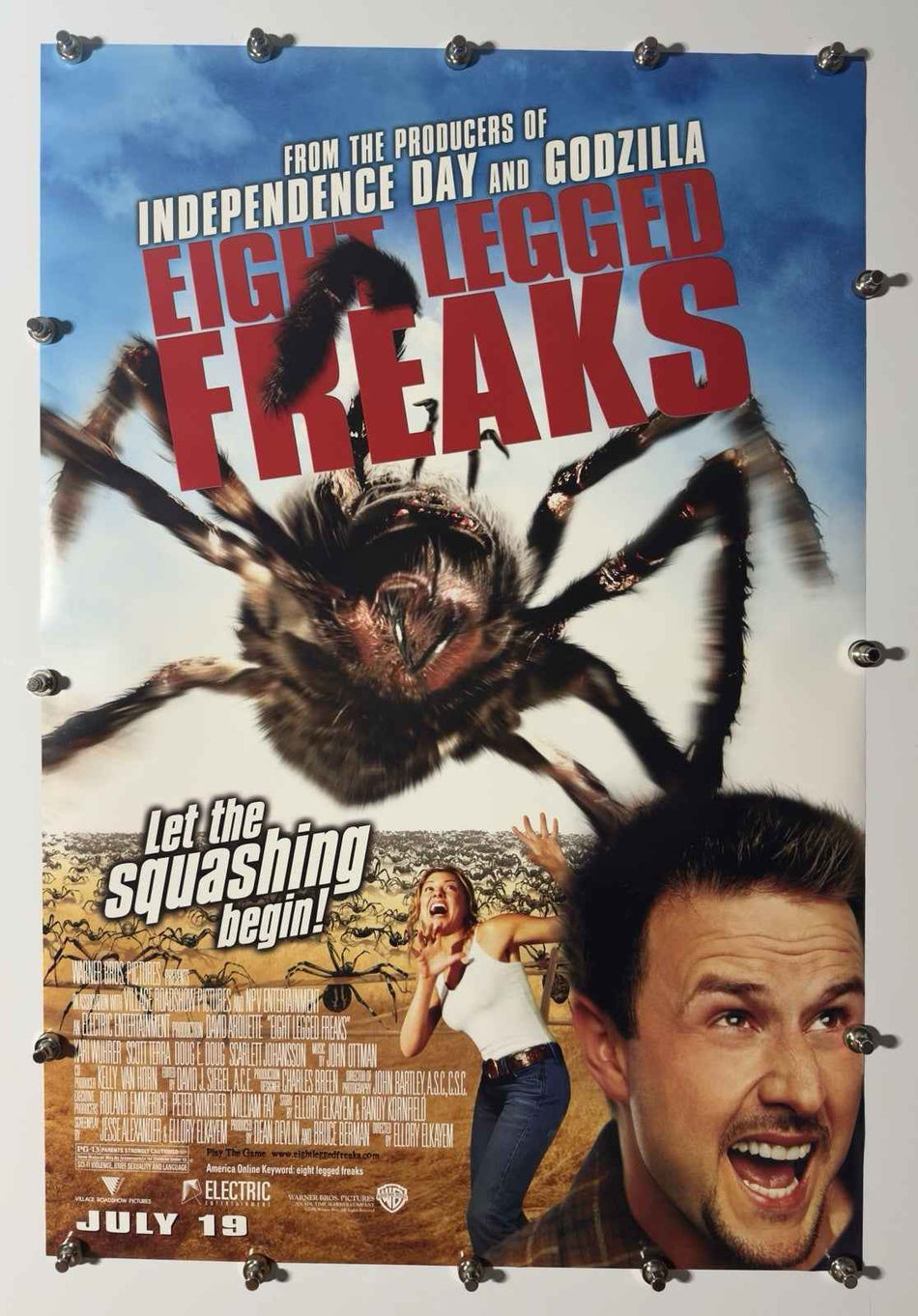 EIGHT LEGGED FREAKS 2002 Original Movie Poster 27x40 DS Rolled David Arquette - Joe's Geek VLT