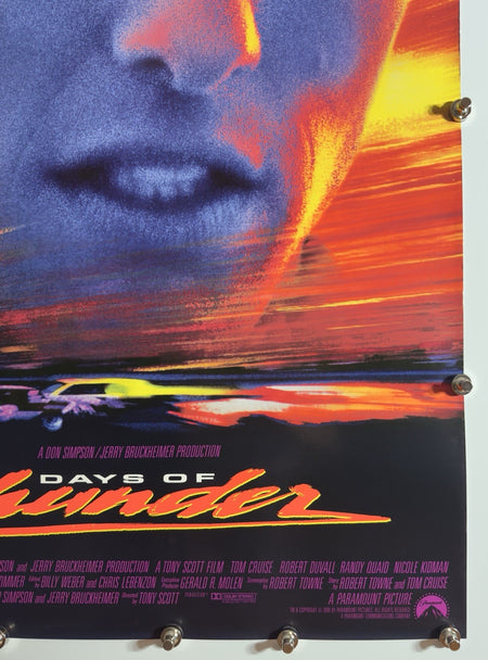 Days of Thunder - Original Movie Poster - 1990 - Rolled SS