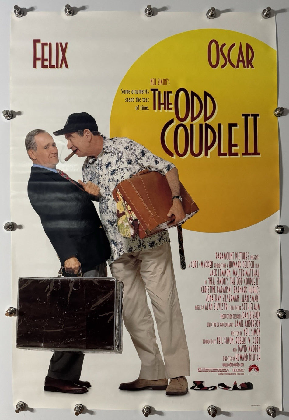 THE ODD COUPLE II 1998 Original Movie Poster 27x40 SS Rolled Jack Lemmon