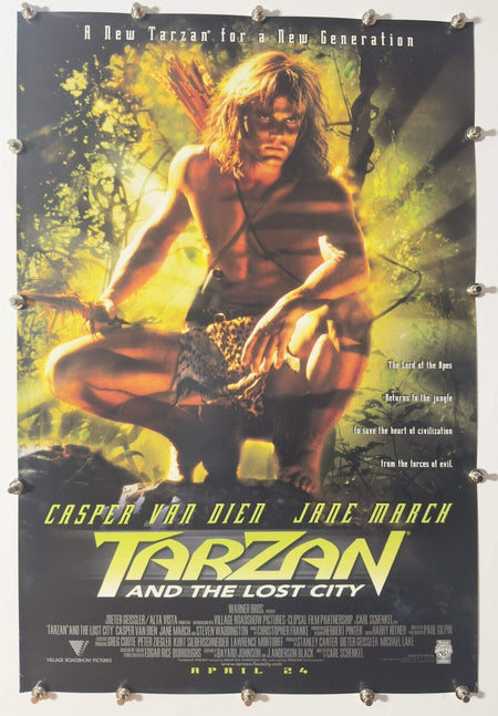 Tarzan and the Lost City - Original Movie Poster - 1998 - Rolled DS