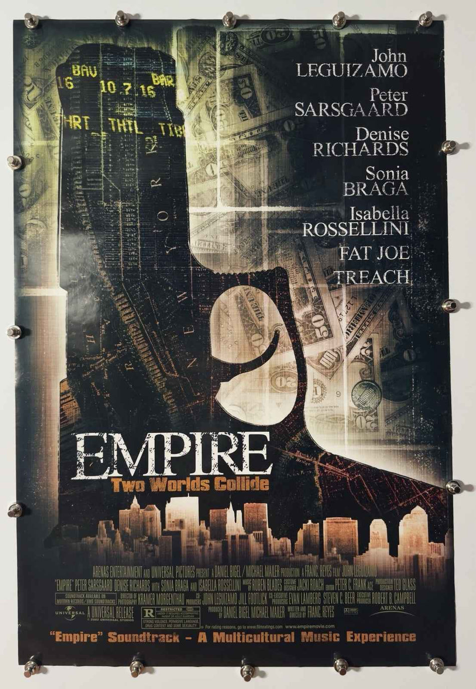 EMPIRE 2002 Original Movie Poster 27x40 DS Rolled John Leguizamo
