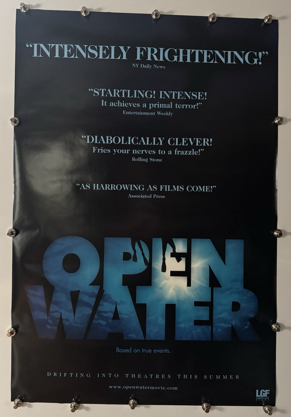 OPEN WATER 2003 Original Movie Poster 27x40 DS Rolled Blanchard Ryan - Joe's Geek VLT