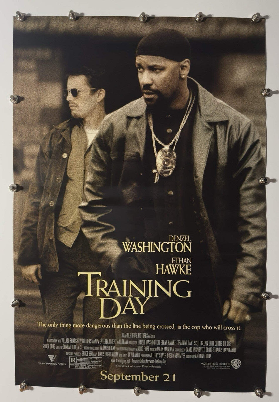 Training Day - Original Movie Poster - 2001 - Rolled DS