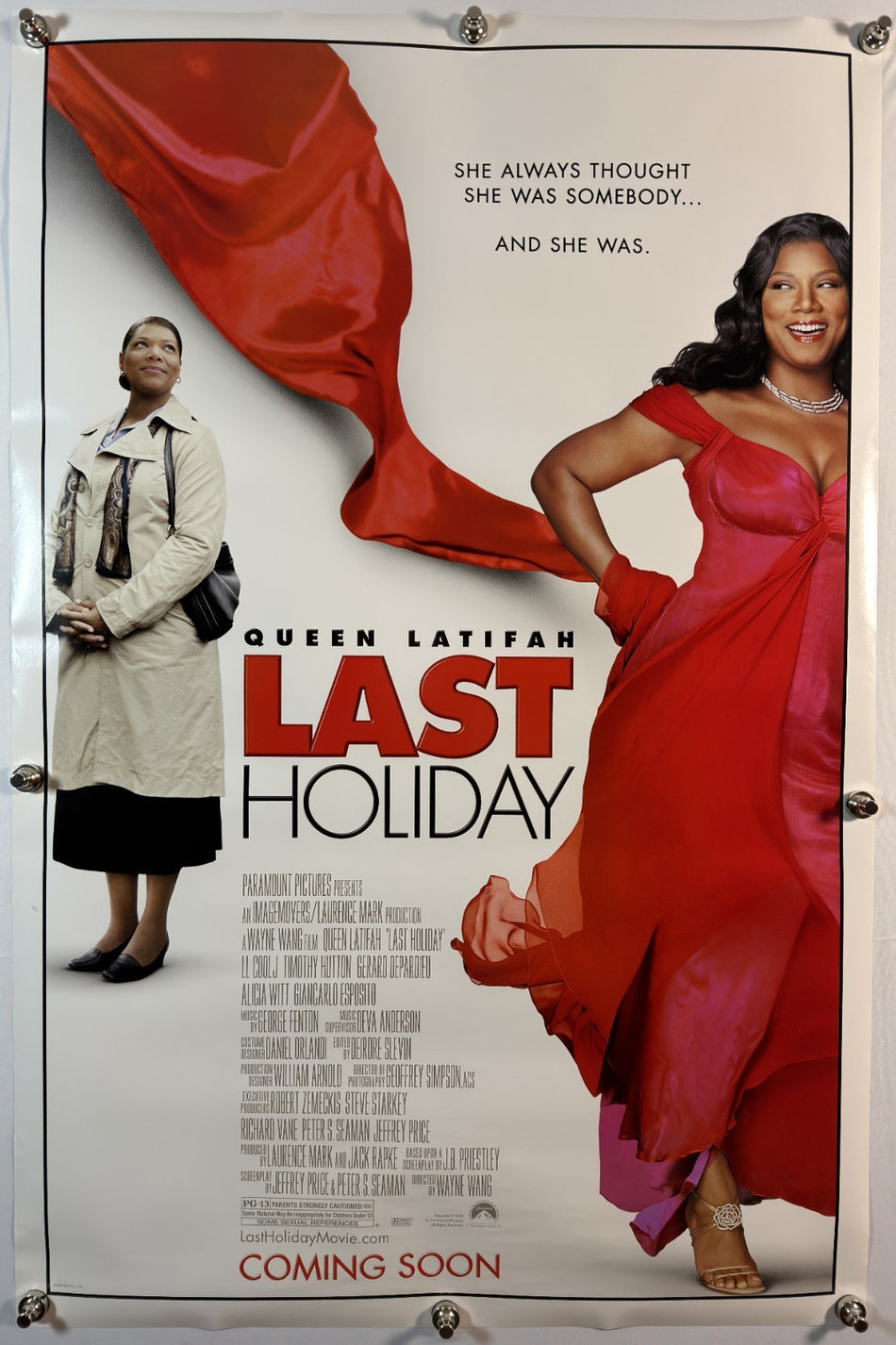 Last Holiday 2006 Original Movie Poster 27x40 DS Rolled Queen Latifah - Joe's Geek VLT