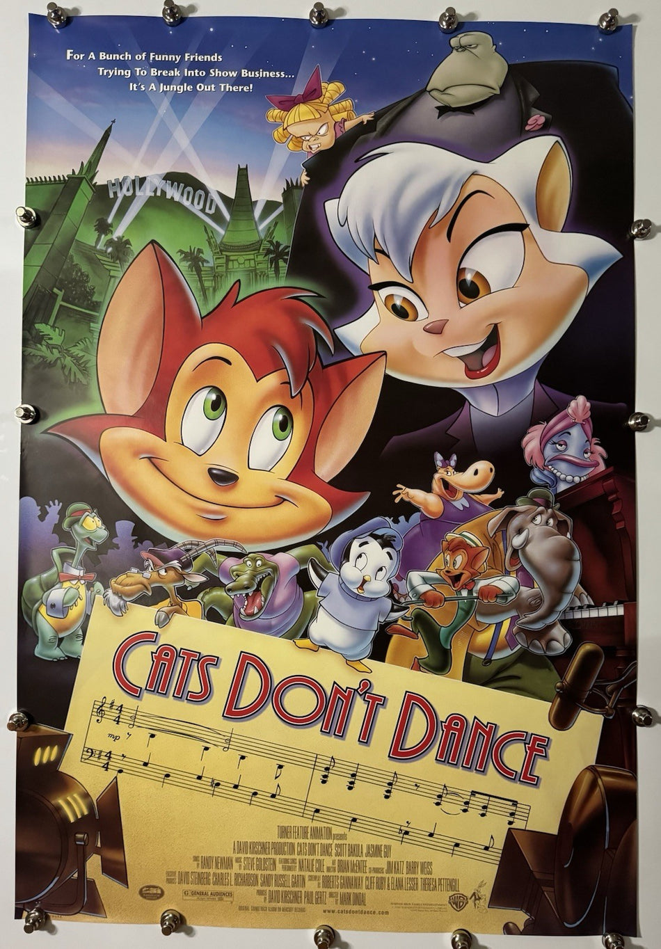 CATS DON’T DANCE 1997 Original Movie Poster 27x40 DS Rolled Scott Bakula - Joe's Geek VLT