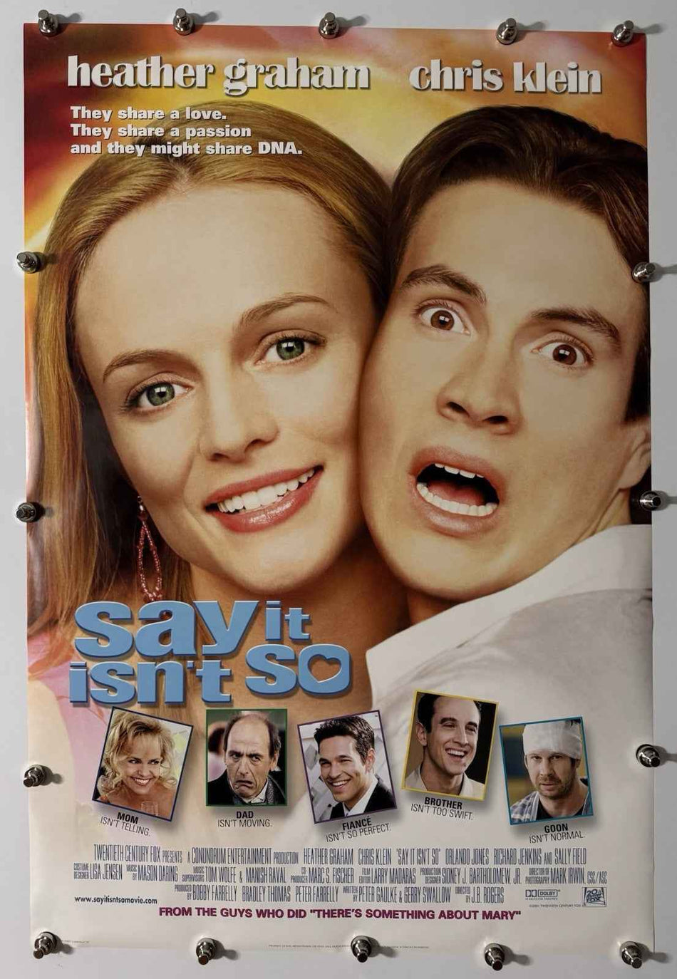 SAY IT ISN’T SO 2001 Original Movie Poster 27x40 DS Rolled Style A Chris Klein - Joe's Geek VLT