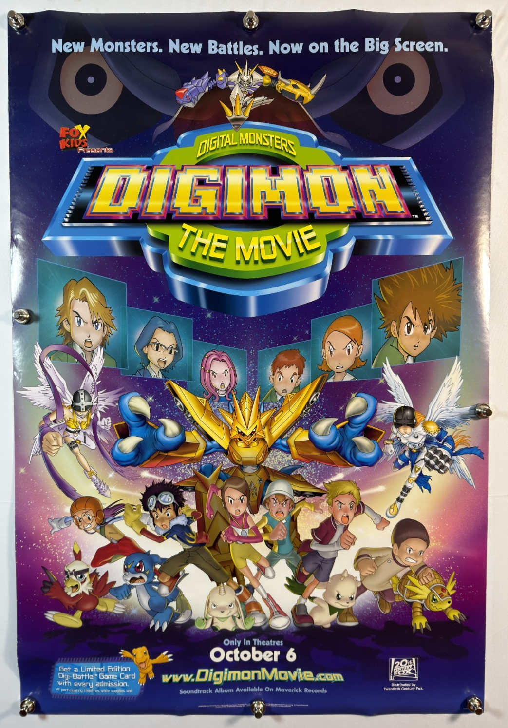 DIGIMON; The Movie (2000) - (A) - Original Movie Poster - 27 x 40 - Rolled DS