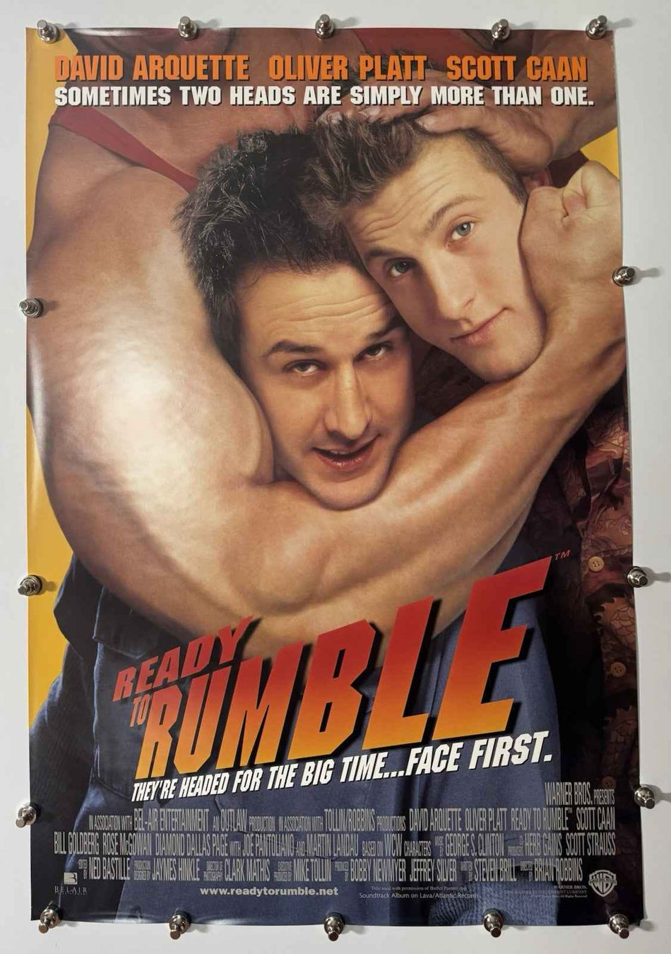 READY TO RUMBLE 2000 Original Movie Poster 27x40 DS Rolled David Arquette - Joe's Geek VLT