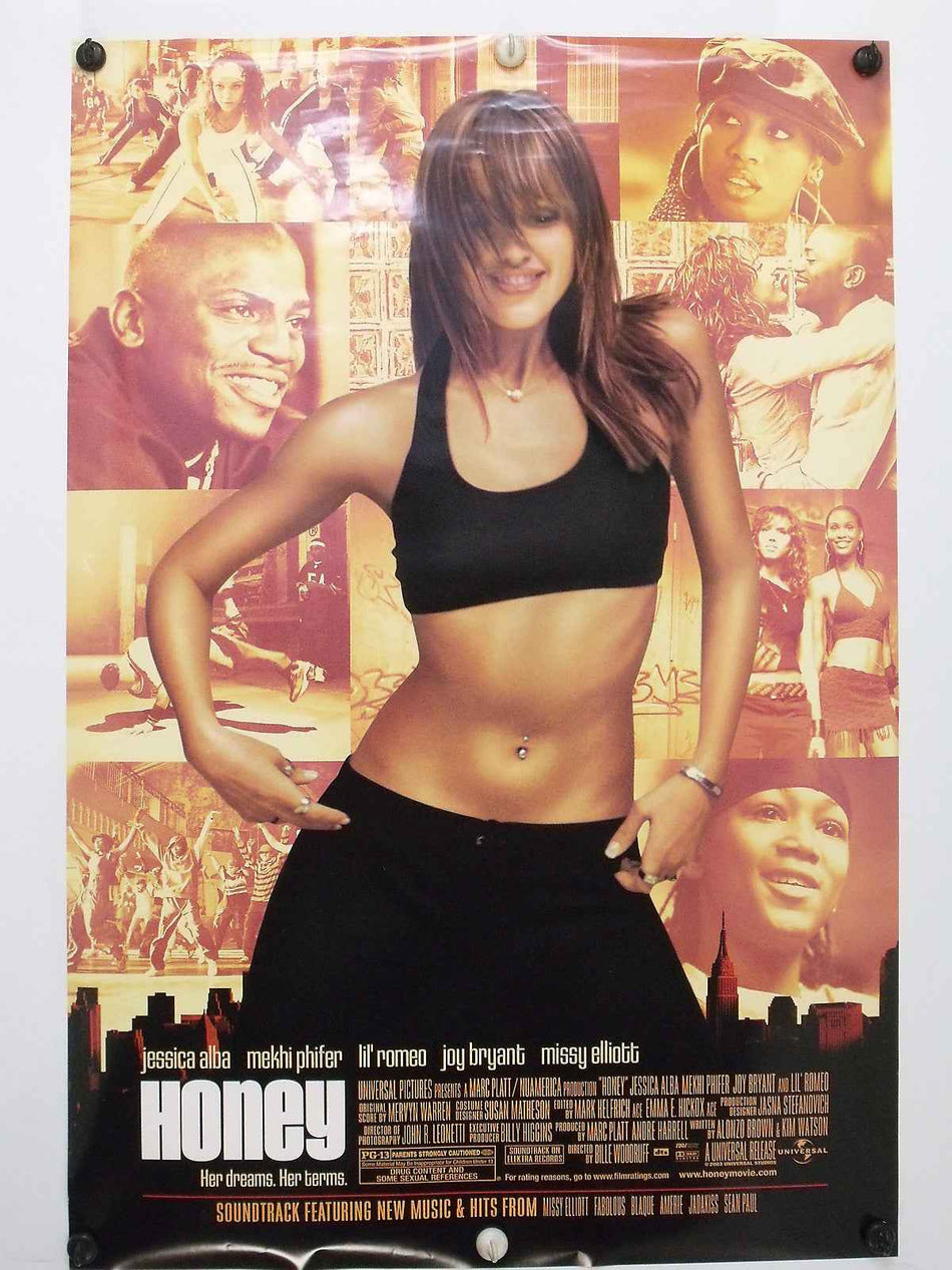 HONEY 2003 Original Movie Poster 27x40 DS Rolled Jessica Alba - Joe's Geek VLT