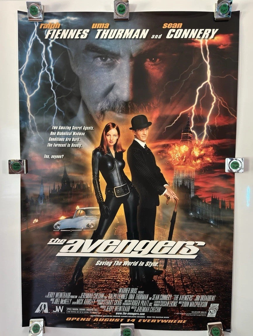 THE AVENGERS 1998 Original Movie Poster 27x40 SS Rolled Ralph Fiennes - Joe's Geek VLT