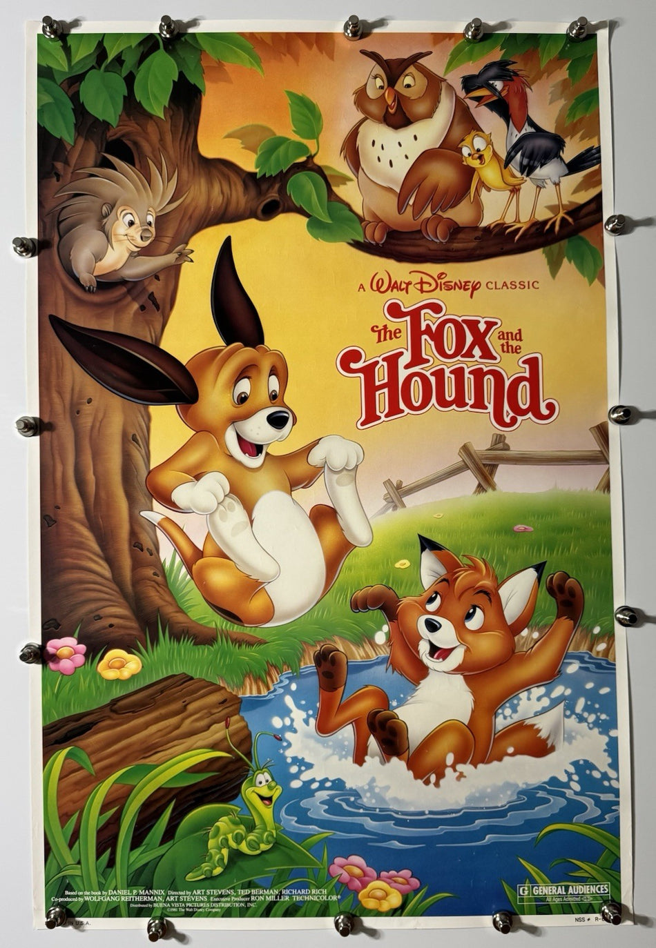 THE FOX AND THE HOUND 1981 Original Movie Poster 27x40 SS Rolled Mickey Rooney - Joe's Geek VLT