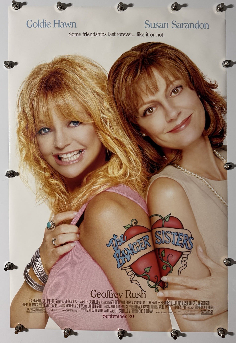 THE BANGER SISTERS 2002 Original Movie Poster 27x40 DS Rolled Style A Goldie Hawn - Joe's Geek VLT
