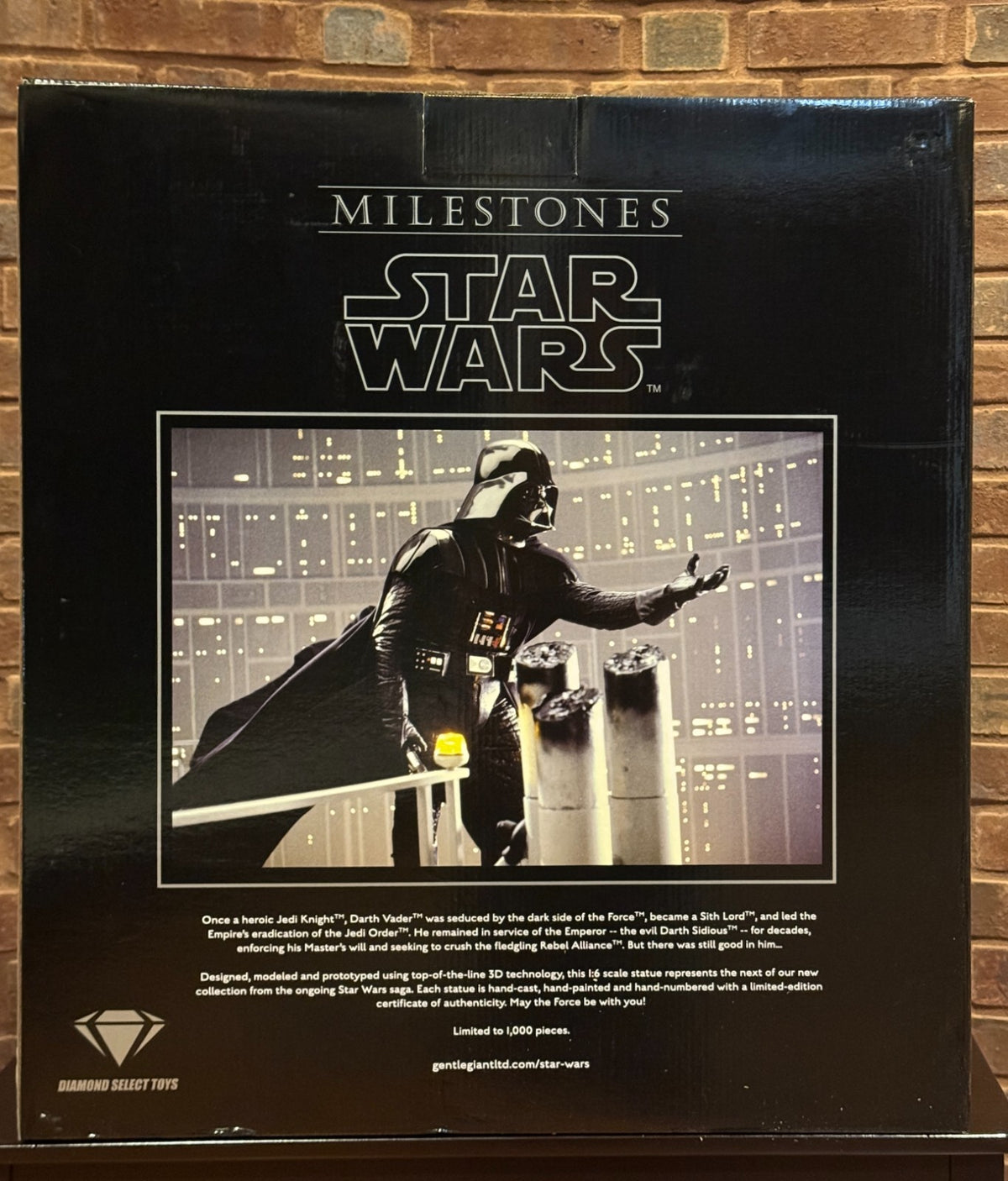 Star Wars Milestones Darth Vader 1/6 Scale Statue Gentle Giant Diamond Select Lt