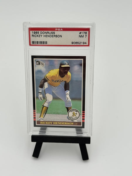 1985 Donruss - Rickey Henderson #176 PSA 7