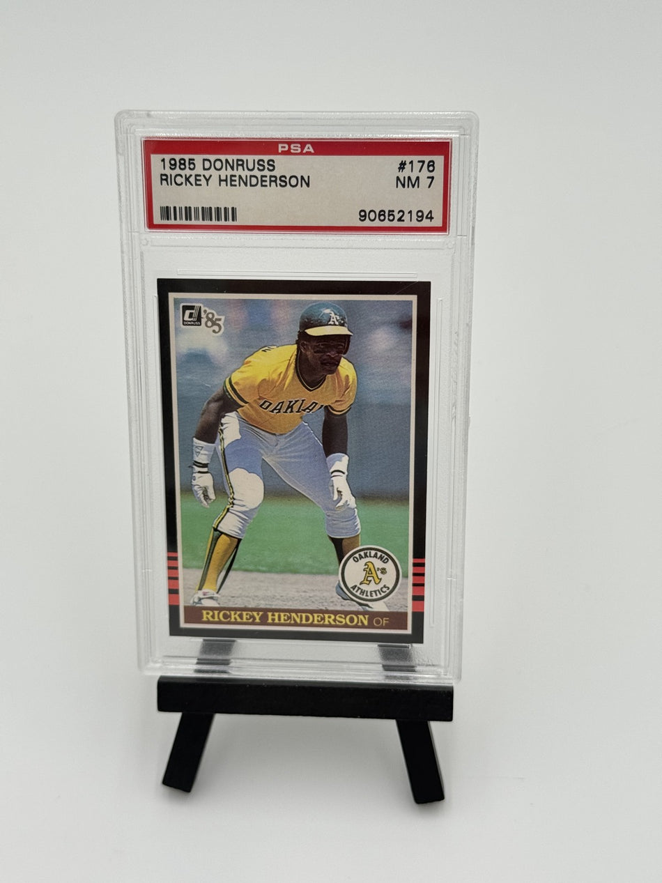 1985 Donruss - Rickey Henderson #176 PSA 7
