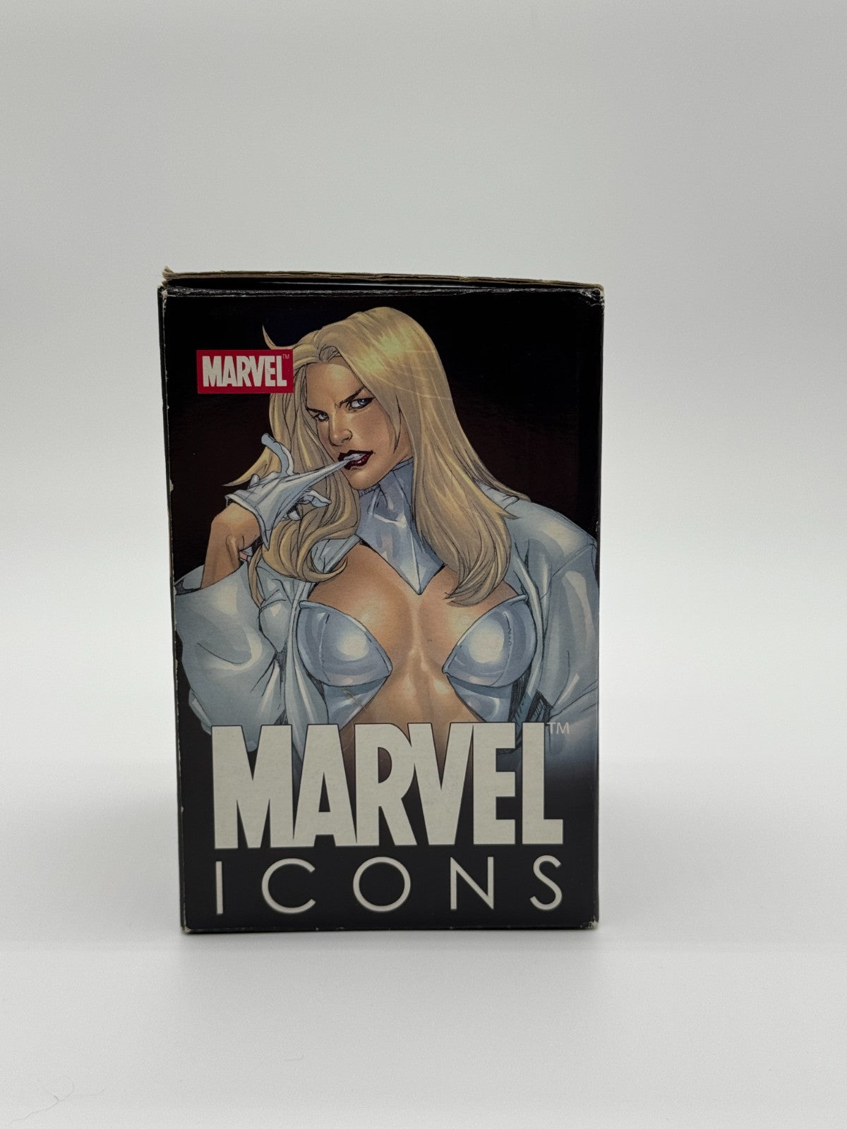 MARVEL ICONS DIAMOND EMMA FROST BUST DIAMOND SELECT LIMITED 2000 PIECES OPEN-BOX