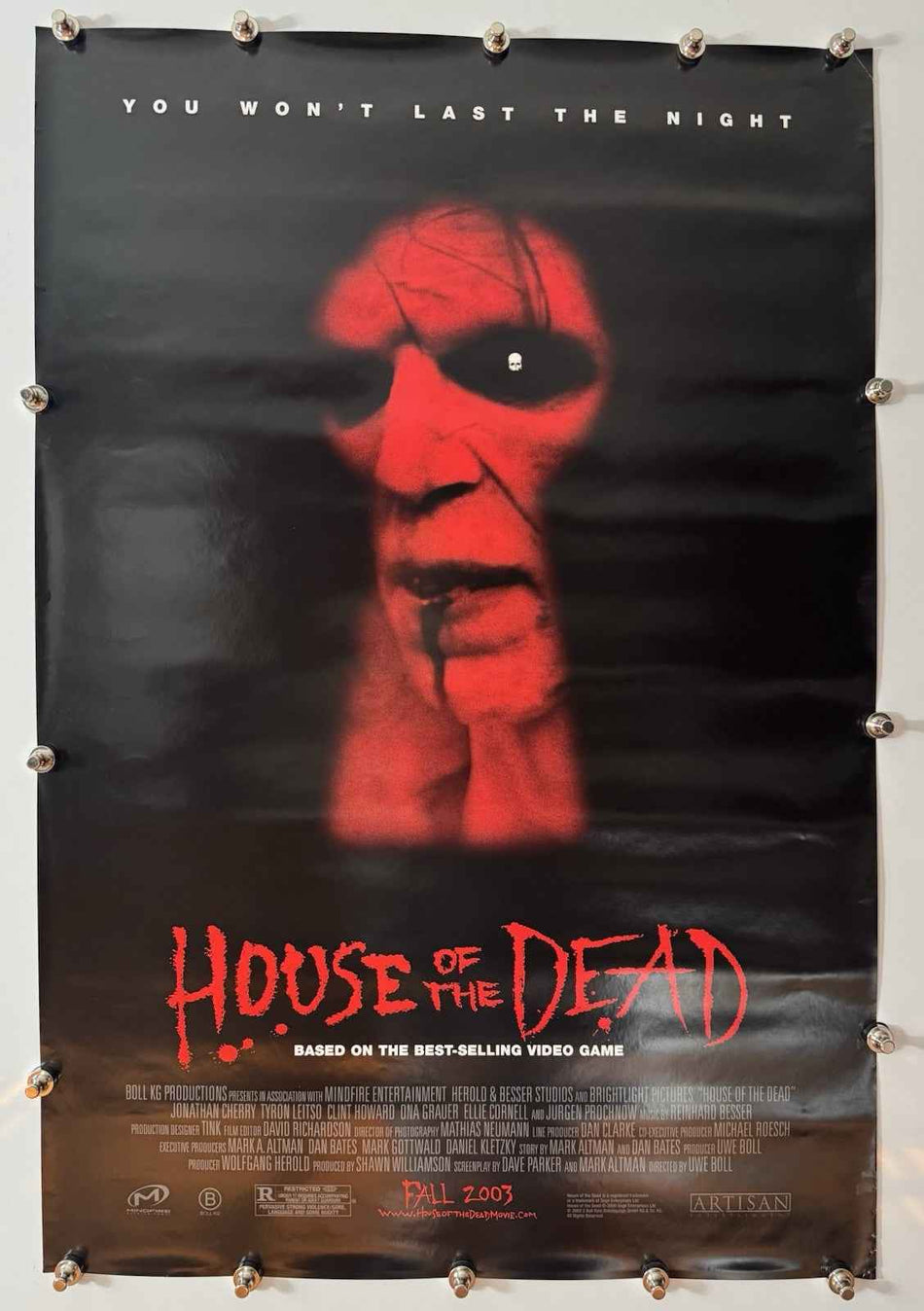 HOUSE OF THE DEAD 2003 Original Movie Poster 27x40 DS Rolled Uwe Boll - Joe's Geek VLT