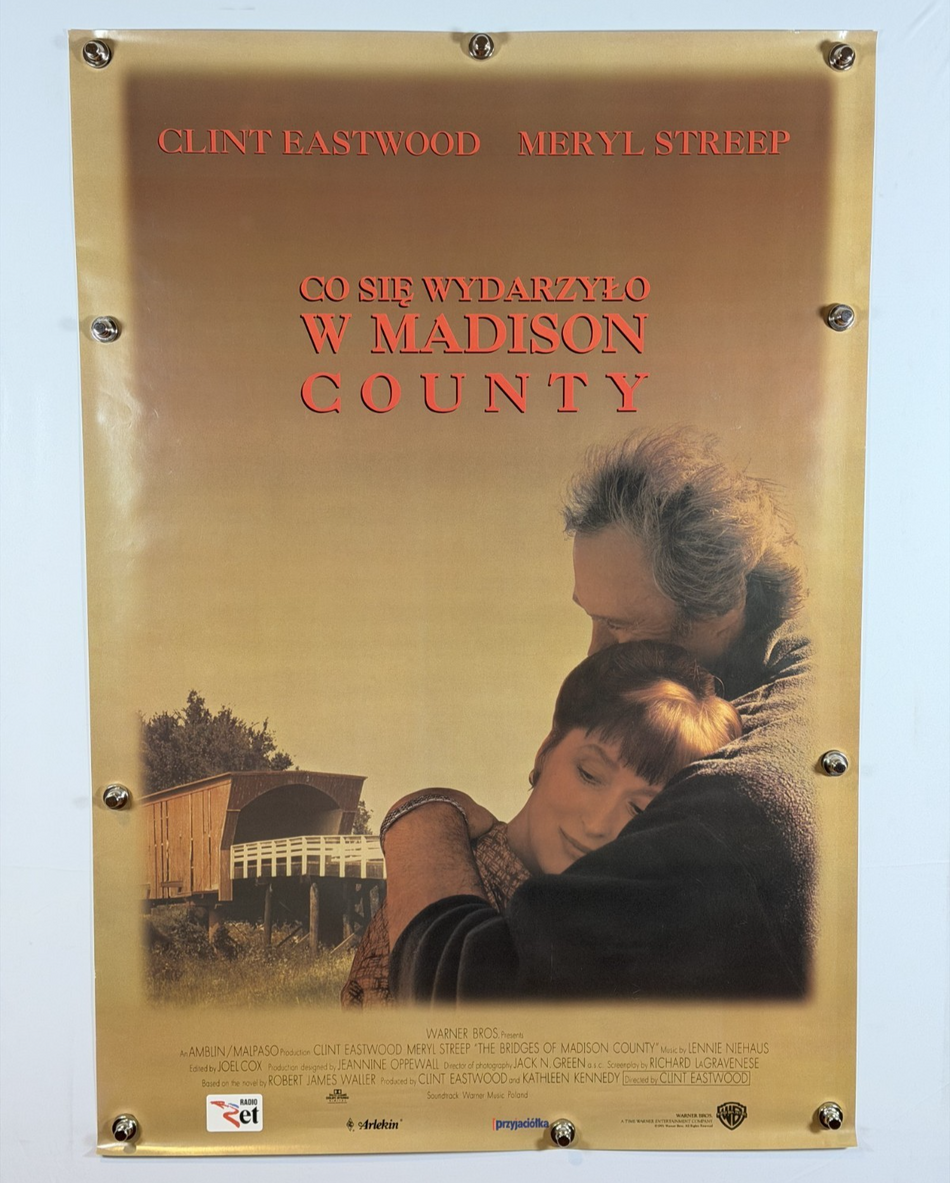 The Bridges of Madison County 1995 Original Polish Movie Poster 27x39 SS Rolled Clint Eastwood Meryl Streep - Joe's Geek VLT